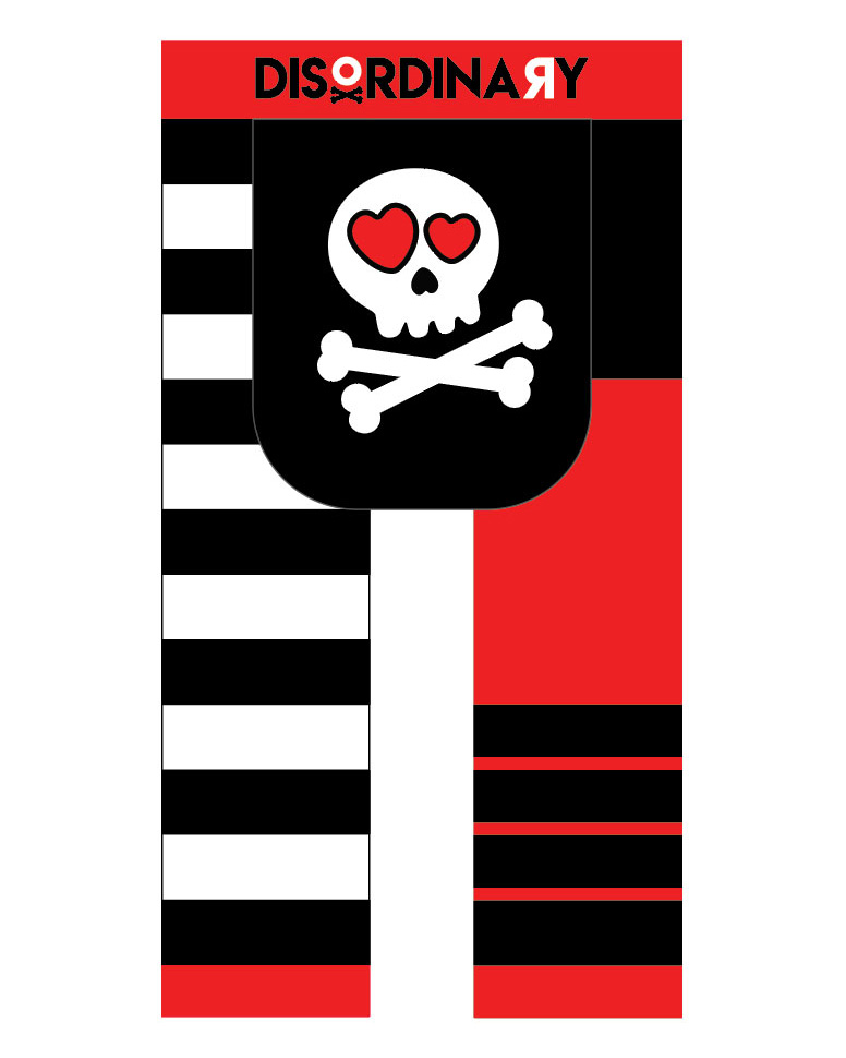 Leggins bimbo Disordinary Skull caldo cotone 9-36 mesi Made in Italy -  Disordinary